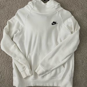 Nike white pullover hoodie